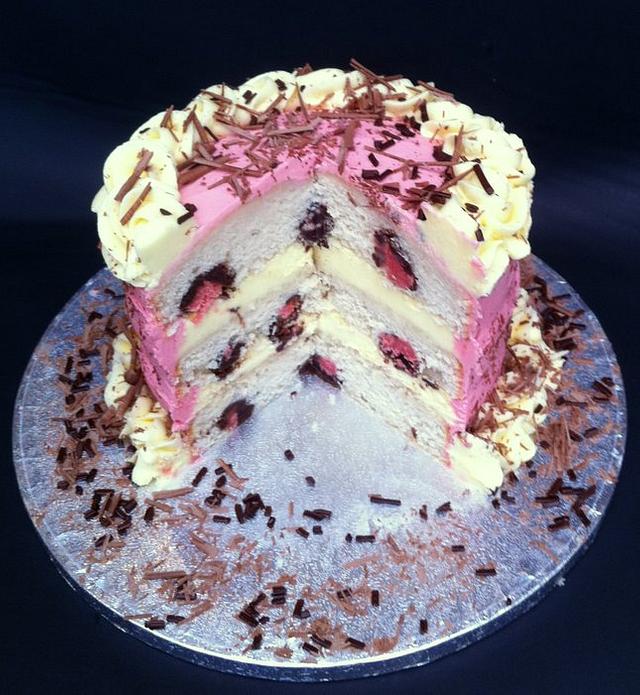 Leopard Print Layer Cake Decorated Cake by CakesDecor