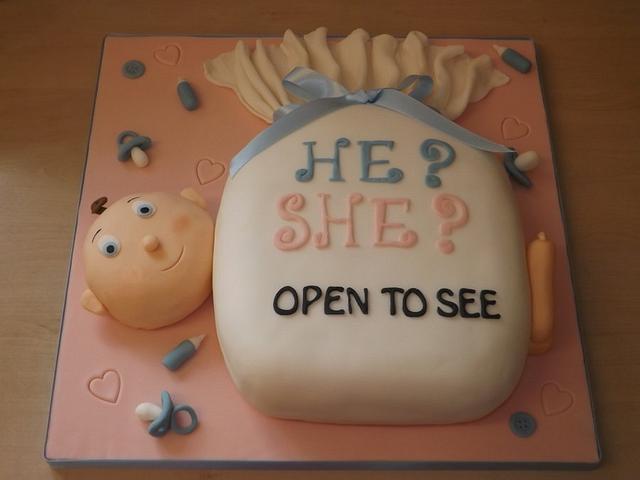 He Or She What Will It Be Cake By Sugarmagiccakes Cakesdecor