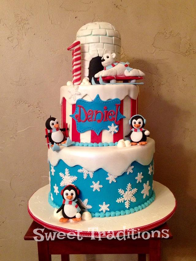 Winter One-derland - Decorated Cake by Sweet Traditions - CakesDecor