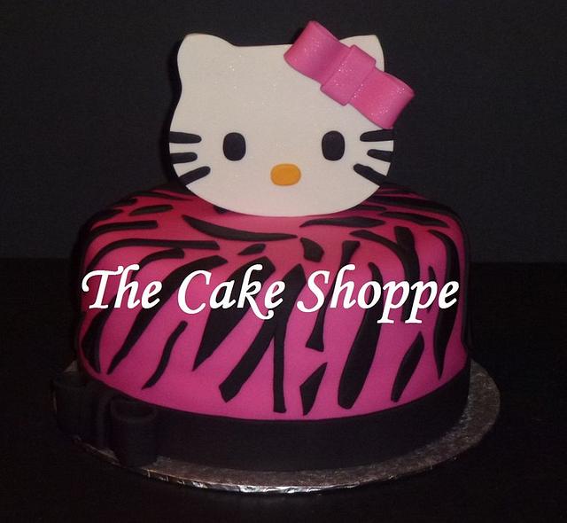 hello kitty zebra birthday cakes