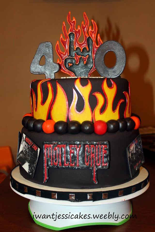 Motley Crue Birthday cake