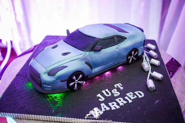 Order 7 Inch Fondant 3D Nissan GTR Cake for Man | CakeDeliver