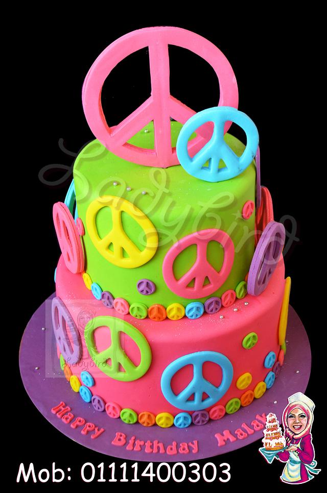 peace cake - Decorated Cake by Nour El Qady - CakesDecor