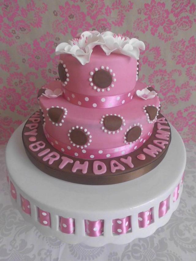 Milk chocolate buttons Decorated Cake by prettypetal CakesDecor