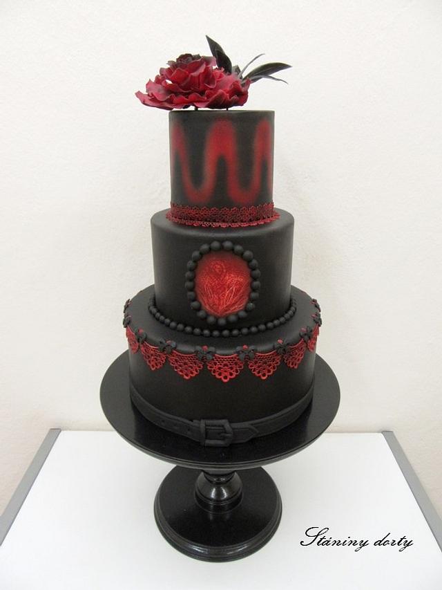 Gothic cake - Decorated Cake by Stániny dorty - CakesDecor