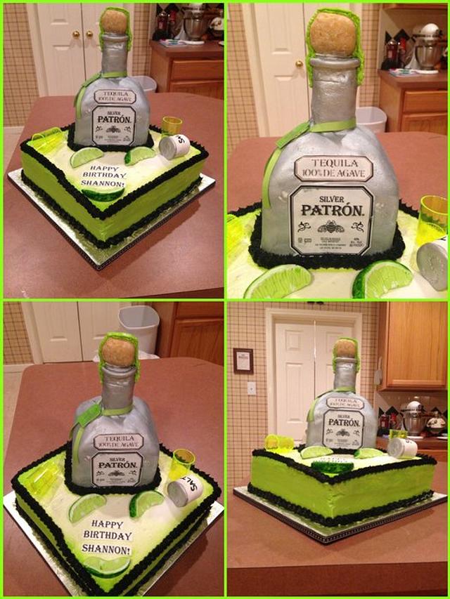 Patron tequila cake - cake by Beverly Coleman - CakesDecor