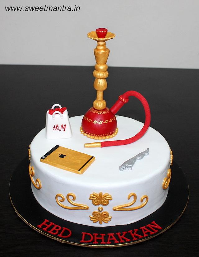 Hookah Design Cake Decorated Cake By Sweet Mantra Cakesdecor