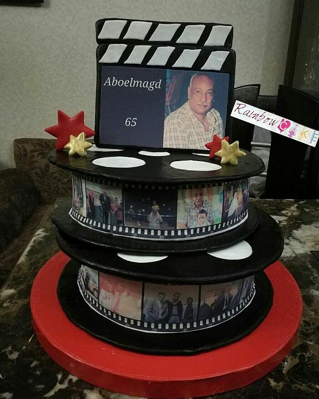 Reel film cake Decorated Cake by Rainbowcake CakesDecor