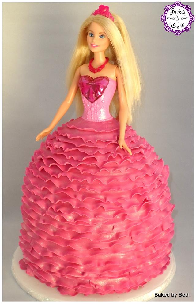 Barbie Cake - Decorated Cake by BakedbyBeth - CakesDecor