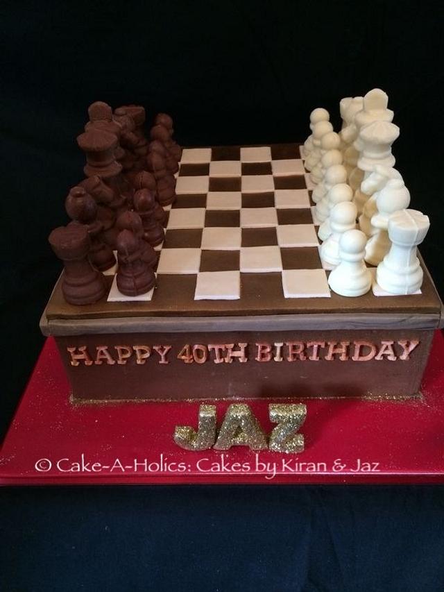 Chess cake I made! You can move the pieces and eat it too! : r/chess