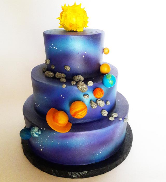 Galaxy Decorated Cake By Breyanne Cakesdecor