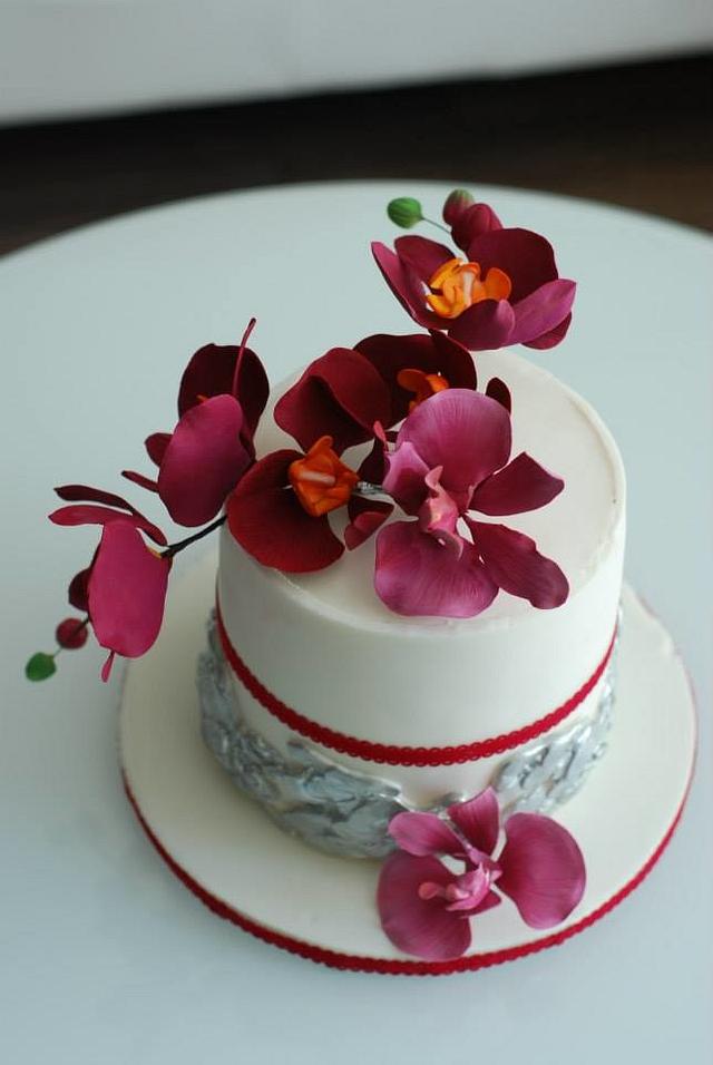 Orchid Cake - Cake By Albena - Cakesdecor