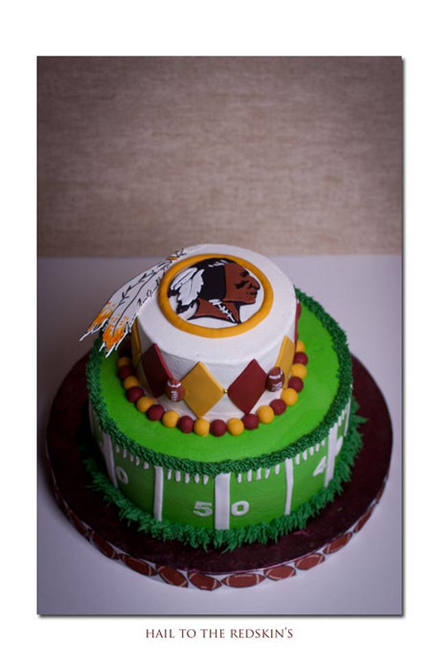 Custom designed buttercream Washington Redskins themed birthday cake! Thank  you @hollowayexperience for allowing us to share in such a…