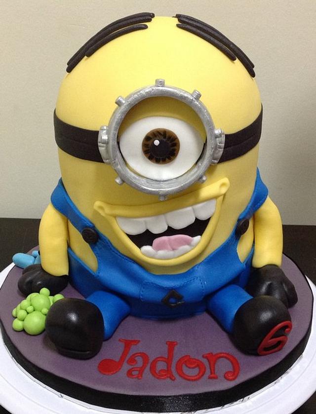 6th Birthday Minion Cake - Decorated Cake by MariaStubbs - CakesDecor