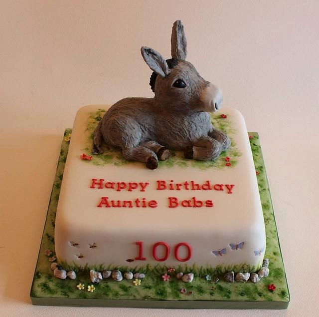 Donkey Happy Birthday Edible Cake Topper | Cakeoholix