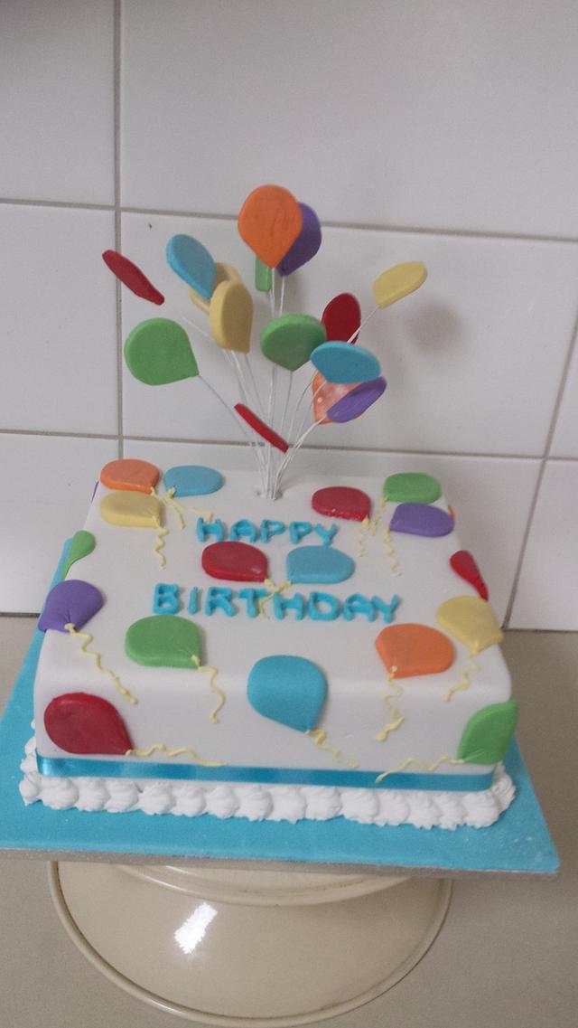 square birthday cake