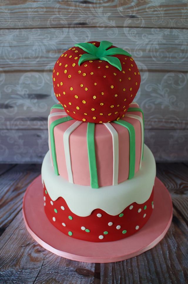 Strawberry Shortcake - Decorated Cake by Hello, Sugar! - CakesDecor