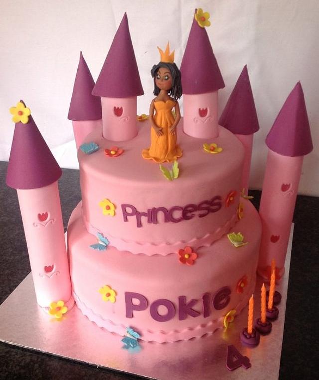 Princess Castle Cake - Decorated Cake by Koek Krummels - CakesDecor