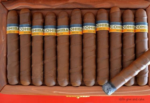 cuban cigars cake