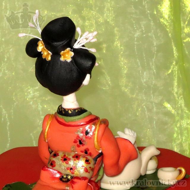 Tea ceremony with geisha