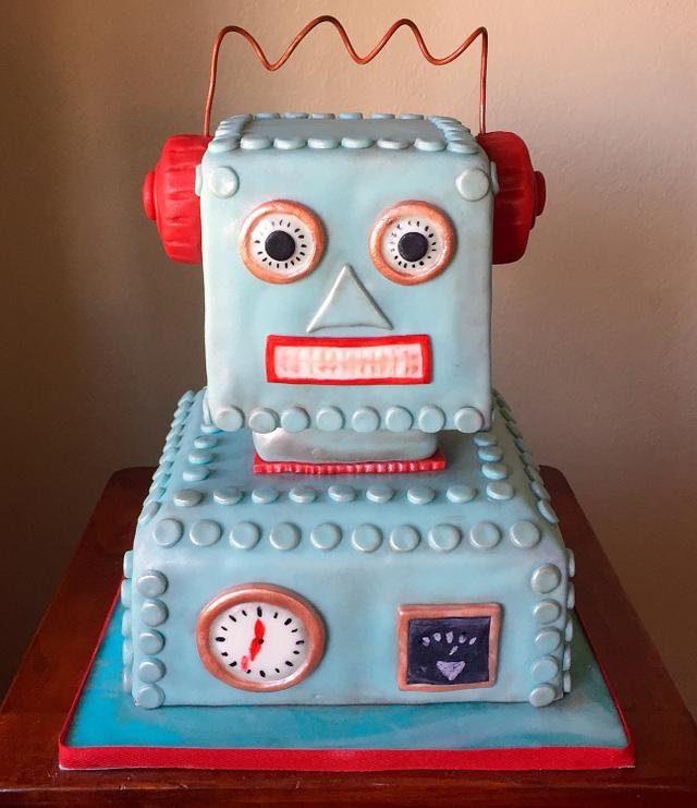 Cakey Cakes By Joy - Ryan's 11th Birthday Cake was tla Robot themed cake..we  loved doing it.. Wishing him a Blessed year ahead. You can contact us on  0713277278 to place your