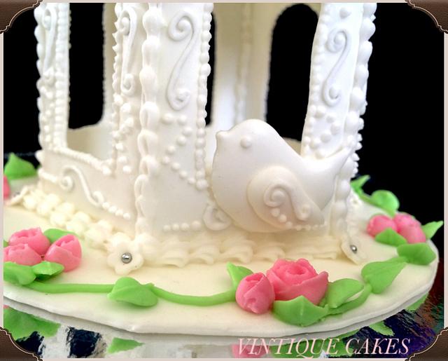 "Home Sweet Home" gazebo cake topper