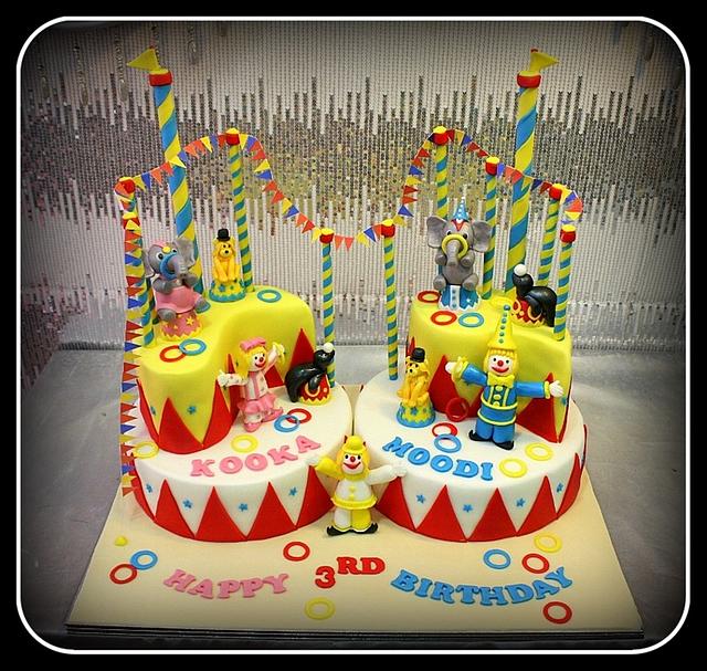 Circus Cake Decorated Cake By House Of Cakes Dubai Cakesdecor