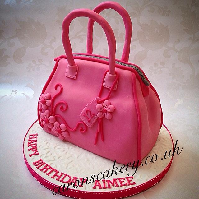 Pink Handbag Inspired Cake Fondant Mummy Stock Photo 1494844841