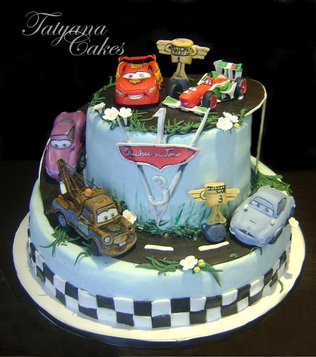 The Cars 2 cake - Decorated Cake by Tatyana Cakes - CakesDecor