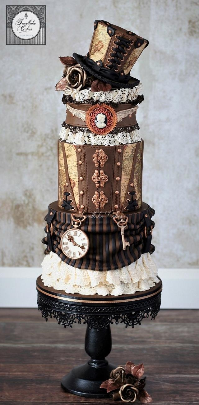 Steampunk Birthday Cake Decorated Cake By Tamara Cakesdecor 