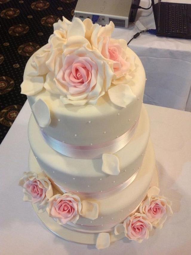 My Peggy Porschen wedding cake - Decorated Cake by - CakesDecor