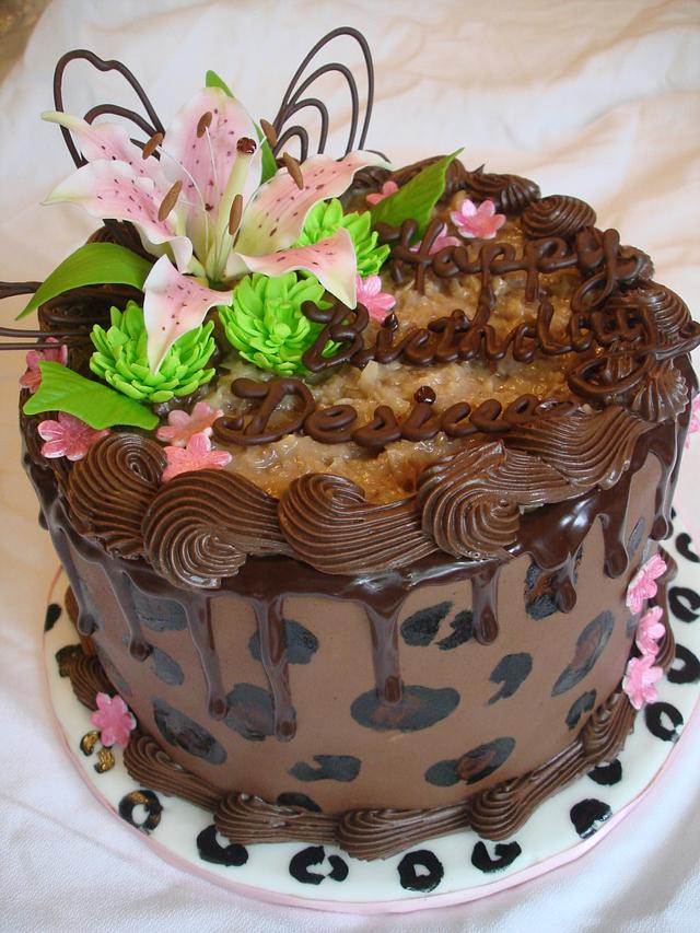 Chocolate Leopard cake cake by Dream Slice Cakes