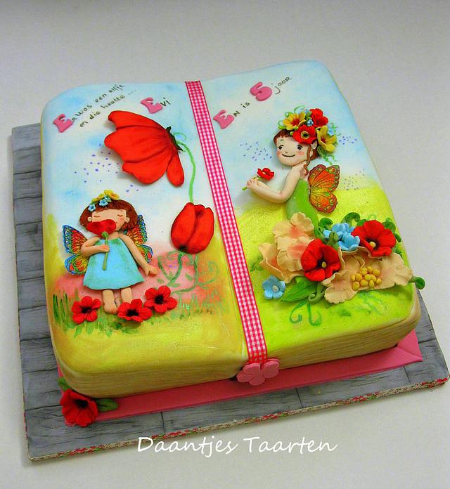 Fairy book cake