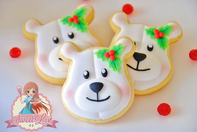 Christmas Cookies Bear - Cake by SweetLin - CakesDecor