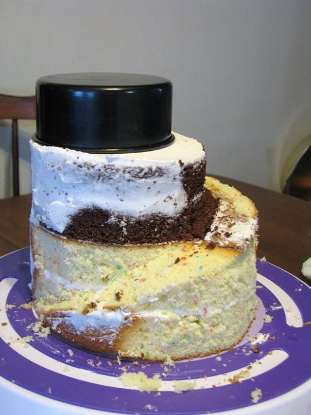 Spiral Piano Cake