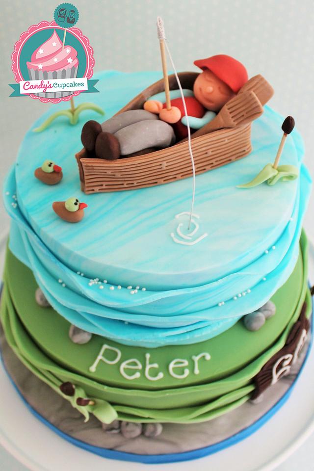 Gone Fishing - Decorated Cake by Candy's Cupcakes - CakesDecor