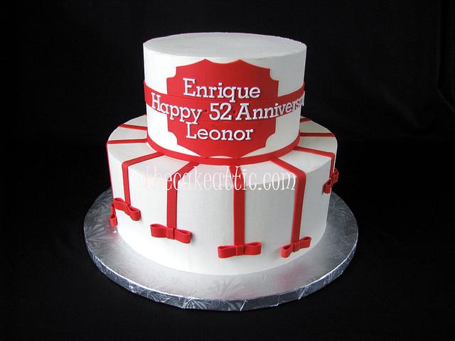 52nd anniversary - cake by Soraya Avellanet - CakesDecor