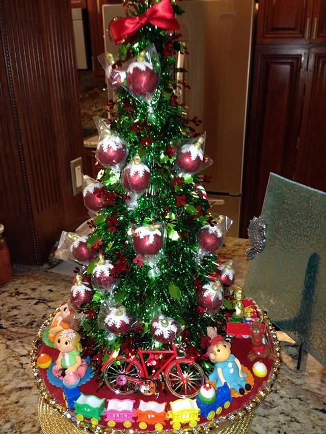 Christmas Cake Pop Tree