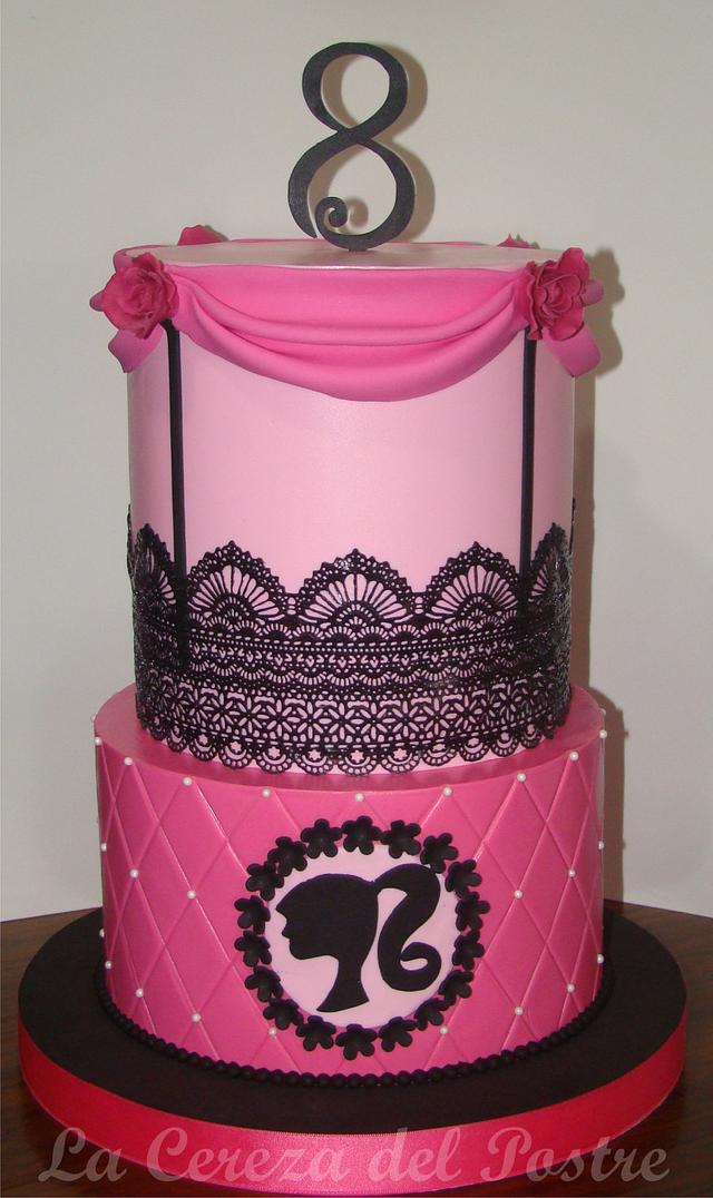 Barbie Pink Heart Shape Cake – Honeypeachsg Bakery