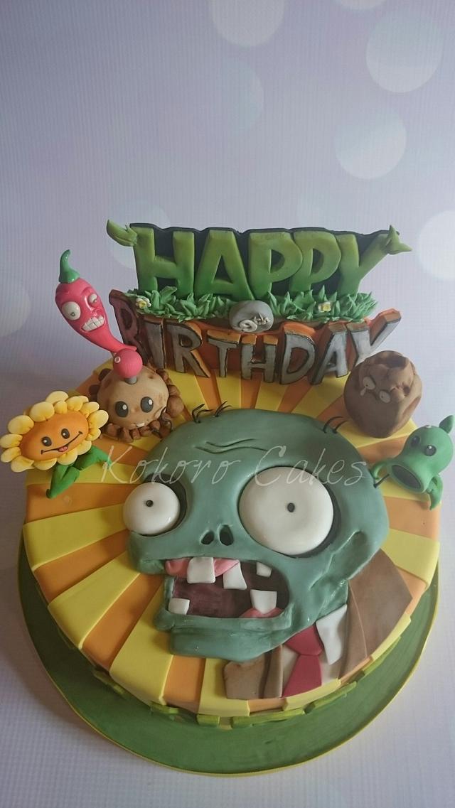 Plants Vs Zombies Cake By Kokoro Cakes By Kyoko Grussu Cakesdecor