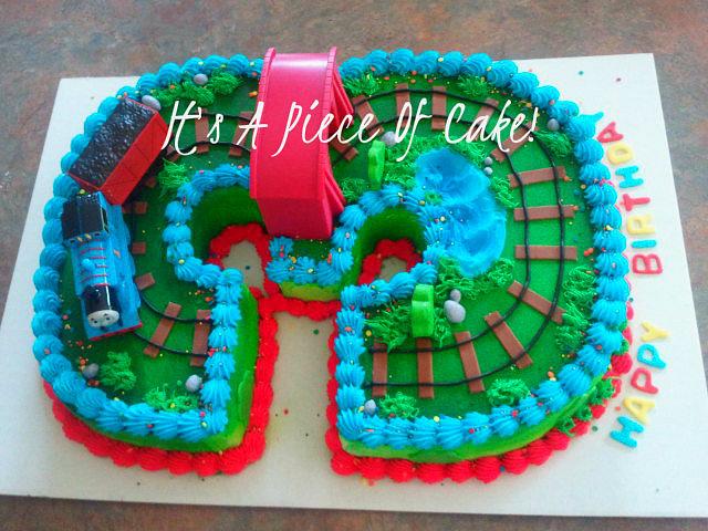 Thomas the Tank #3 cake, buttercream icing - Cake by - CakesDecor