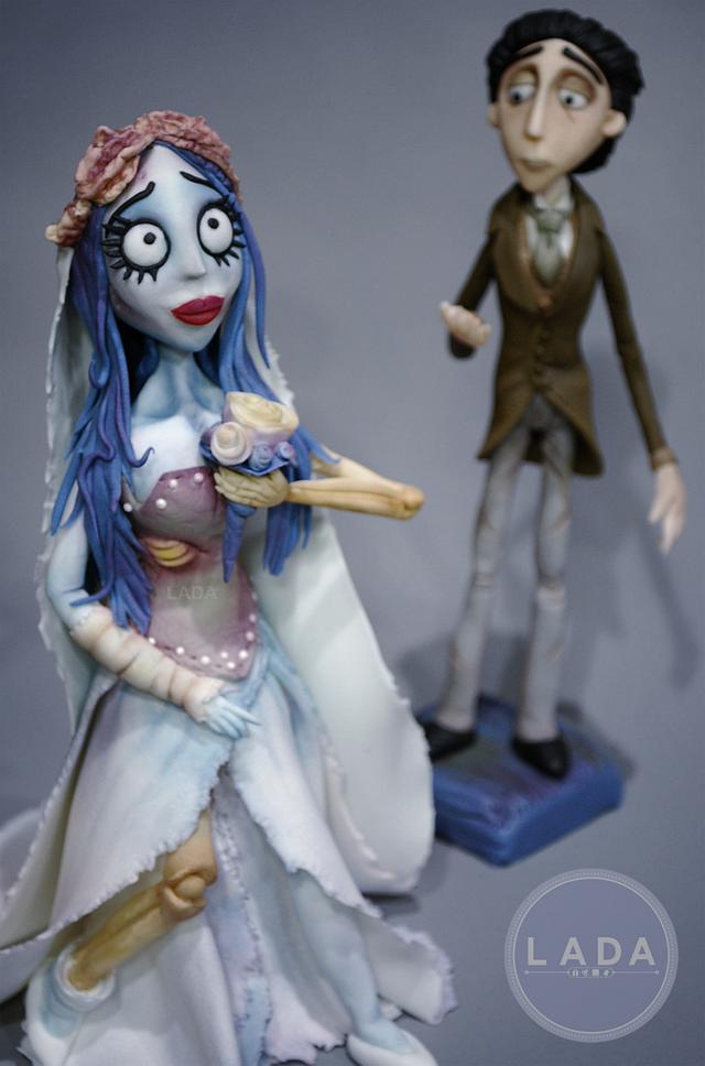 Corpse Bride Sugar cake topper - Decorated Cake by - CakesDecor