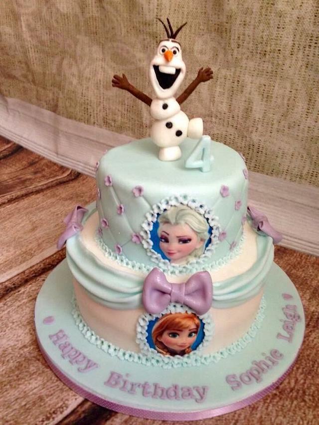 Frozen cake - Decorated Cake by silversparkle - CakesDecor