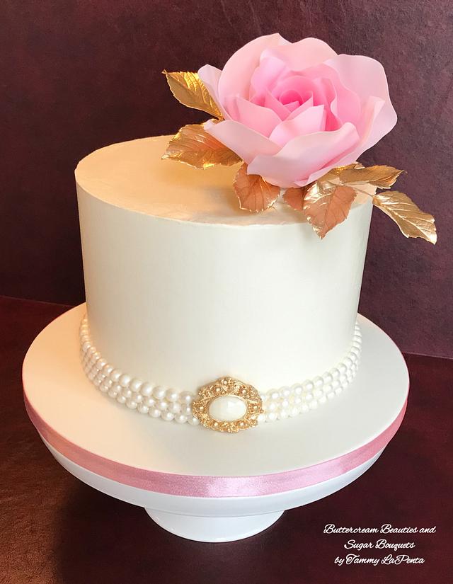 ~ Simply Elegant ~ Decorated Cake By Tammy Lapenta Cakesdecor