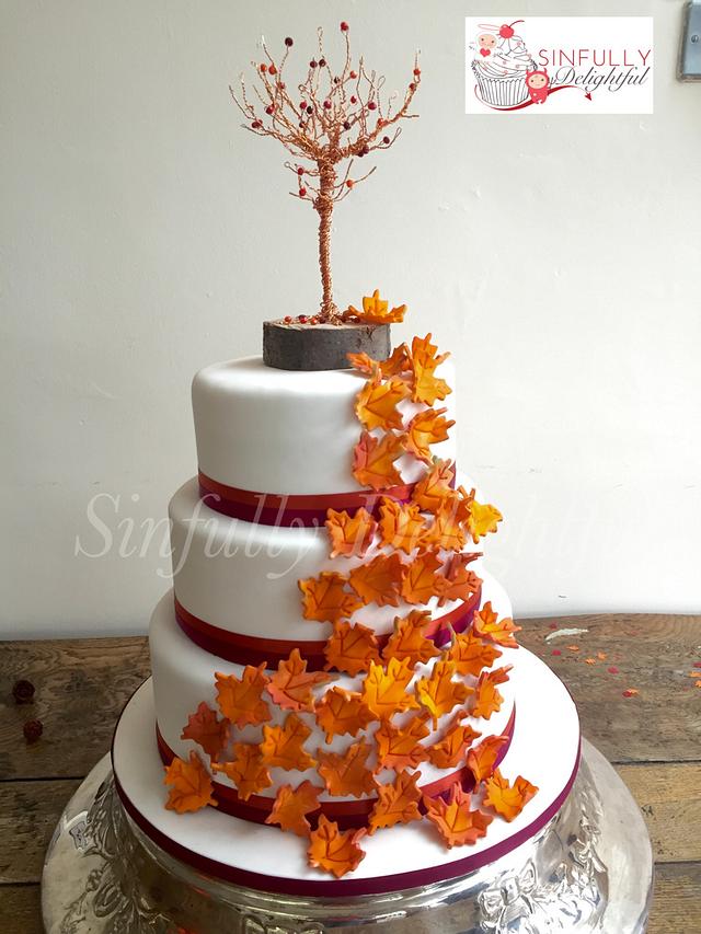 Autumn leaves Cake by Savanna Timofei CakesDecor