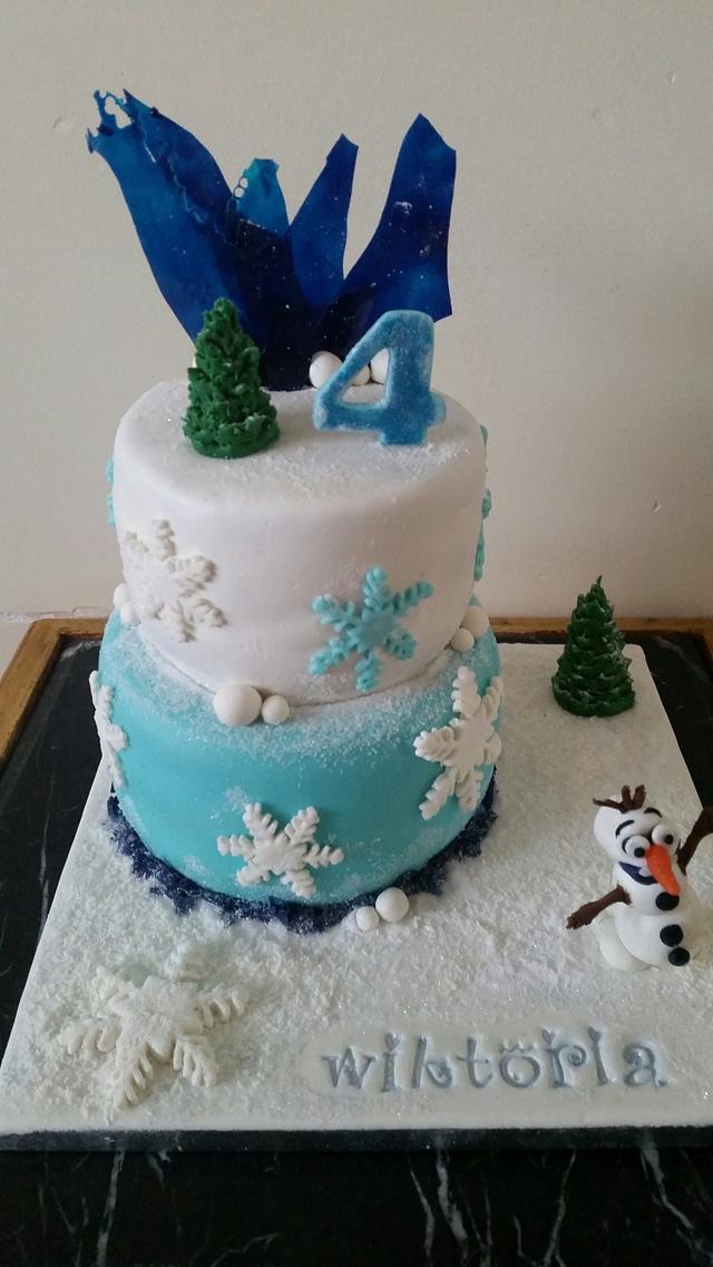 Simple Frozen cake Cake by Birgit CakesDecor Simple Frozen cake Cake by Birgit CakesDecor
