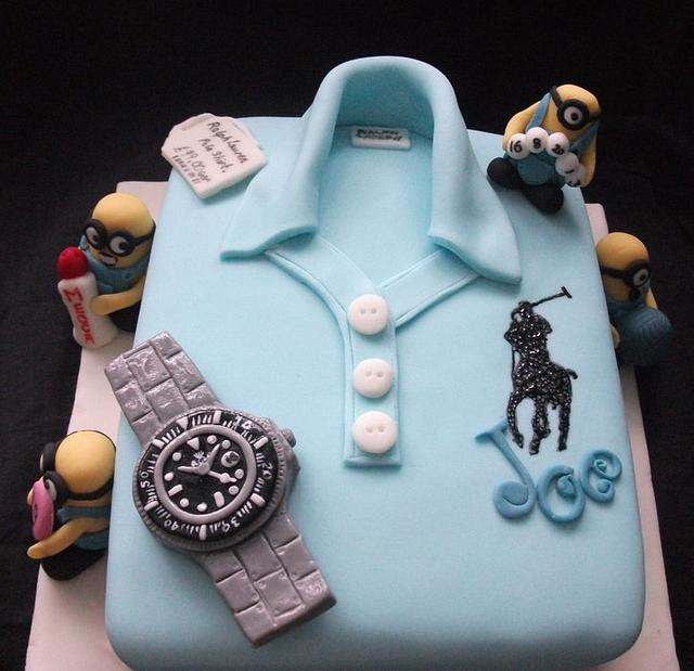 Ralph Lauren Polo shirt with Minions - Decorated Cake by - CakesDecor