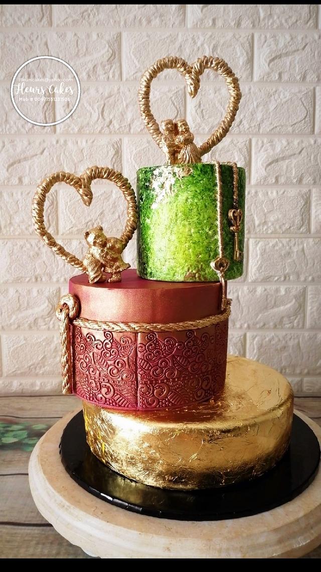 Bear love - Decorated Cake by Bennett Flor Perez - CakesDecor