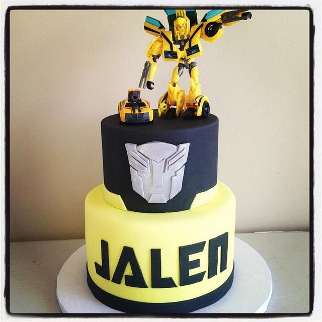 Transformers Bumblebee Cake - Decorated Cake by Esther - CakesDecor