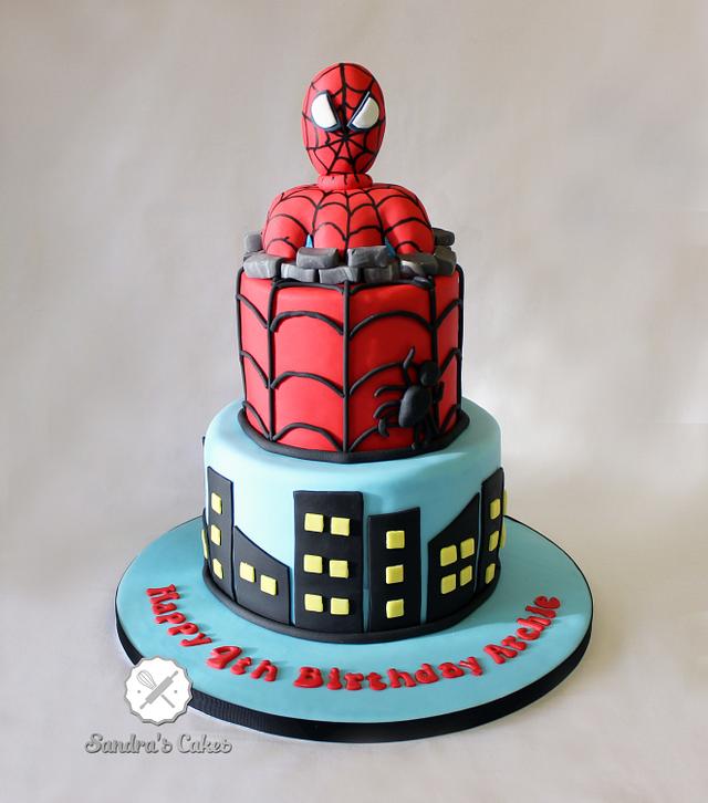 Spiderman - Decorated Cake by Sandra's cakes - CakesDecor